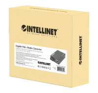 Gigabit PoE+ Media Converter, 1000Base-T RJ45 Port to 1000Base-LX (SC) Single-Mode, 20 km (12.4 mi.), PoE+ Injector