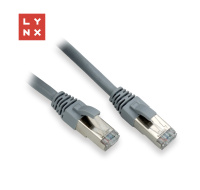 LYNX FTP patch kabel Cat6, PVC, 15m, šedý