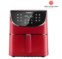 BAZAR - Cosori CP158-AF PREMIUM – horkovzdušná digitální fritéza, red - Poškozený obal (Komplet)