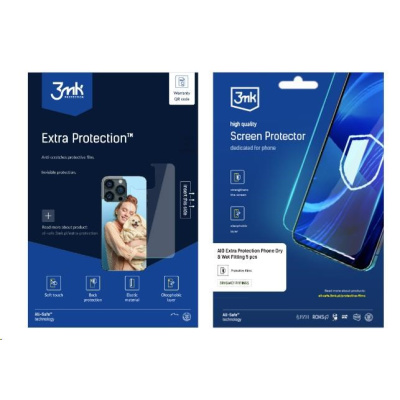 3mk All-Safe - AIO fólie Extra Protection Phone Dry & Wet Fitting, 5 ks