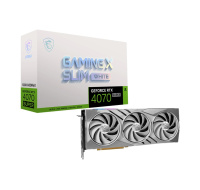 BAZAR - MSI VGA NVIDIA GeForce RTX 4070 SUPER 12G GAMING X SLIM WHITE, 12G GDDR6X, 3xDP, 1xHDMI - Po opravě (Bez příšluš