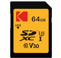 Kodak paměťová SD karta 64GB UHS-I U3 V30 Ultra