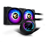 GIGABYTE vodní chladič AORUS WATERFORCE 240, 2x120mm ARGB, LGA1851, AM4
