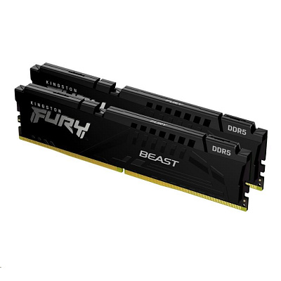 BAZAR - KINGSTON DIMM DDR5 128GB (Kit of 2) 5600MT/s CL36 FURY Beast Černá EXPO - Rozbaleno (Komplet)