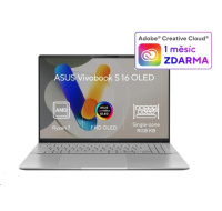 ASUS NTB Vivobook S16 OLED (M5606KA-OLED063W), Ryzen AI 7 350, 16" 2880 x 1800, 24GB, 1TB SSD, Radeon, W11 Home, Silver