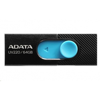 ADATA Flash Disk 32GB UV220, USB 2.0 Dash Drive, černá/modrá