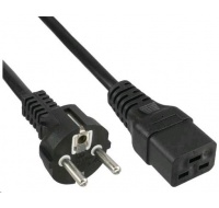 PremiumCord kabel síťový k počítači 230V 16A 3m  IEC 320 C19 konektor