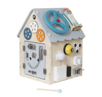 2Kids Toys Activity board Domeček šedý