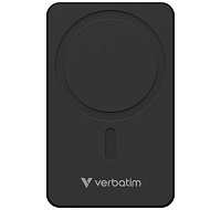 VERBATIM Powerbanka Charge 'n' Go Essentials, Magnetická, 20000 mAh, USB-C, Černá