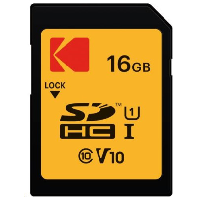Kodak paměťová SD karta 16GB UHS-I U1 V10 Premium