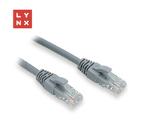 LYNX UTP patch kabel Cat6, PVC, 2m, šedý
