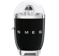 Smeg CJF11BLEU citrusový odšťavňovač, 70 W, manuální tlak, univerzální kužel z nerezové oceli, černý