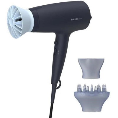 Philips BHD360/20 Series 3000 fén na vlasy, 2100 W, 6 teplot a rychlostí, s koncentrátorem, černý