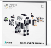 PIXIO Black & White Animals magnetická stavebnice