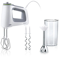 Braun MultiMix 5 HM5107WH ruční šlehač a tyčový mixér, bílá, příkon 750 W, 9 rychlostí, technologie SmartMix