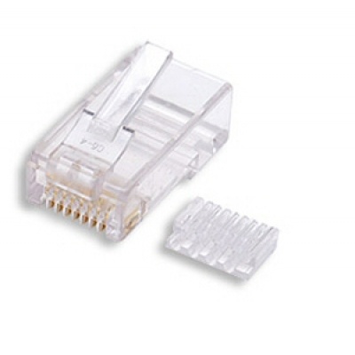 Konektor UTP RJ45 (8p8c), Cat6, 50µm, skládaný, licna(lanko) - 100 ks