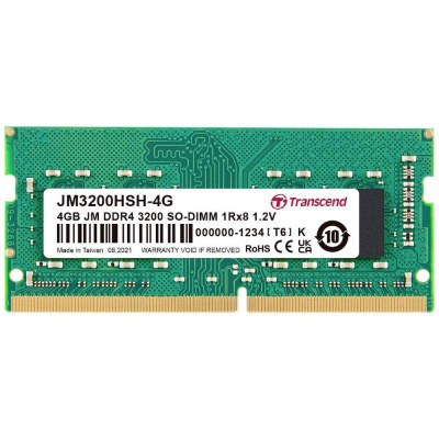 TRANSCEND SODIMM DDR4 4GB 3200MHz 1Rx8 CL22 1.2V