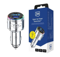 3mk Hyper Car Power Transmitter 48W QC PD PPS USB 1C1A Silver