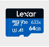 Lexar microSDXC 633x UHS-I/A1/U3/10 R95/no adap (V30) 64GB