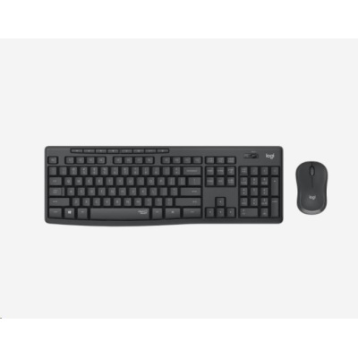 BAZAR - Logitech Silent Wireless Combo MK295, bezdrátová klávesnice + myš, 2.4 GHz, CZ/SK, Graphite ROZBALENO