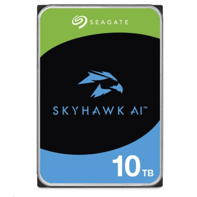 SEAGATE HDD 10TB SKYHAWK AI, 3.5", SATAIII, 7200 RPM, Cache 256MB, s R/V Senzorem