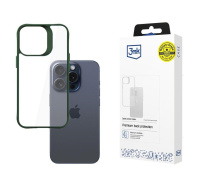 3mk ochranný kryt Satin Armor Case+ Green pro Apple iPhone 15 Pro Max