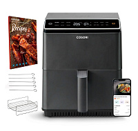 Cosori Dual Blaze 6.4L SMART horkovzdušná  fritéza + 5x špíz a gril. rošt, černá