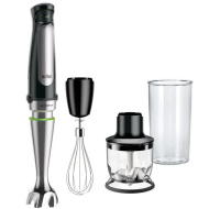 Braun MultiQuick 7 MQ 7025X tyčový mixér, 1000 W, SplashControl, Smart Speed, černý / stříbrný