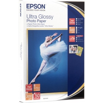 EPSON Paper Ultra Glossy Photo 10x15 (50 listů), 300g/m2