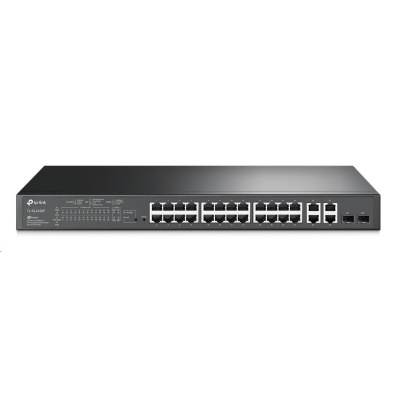 TP-Link OMADA switch SL2428P (24x100Mb/s, 2xGbE, 2GbE/2xSFP combo, 24xPoE+, 250W)