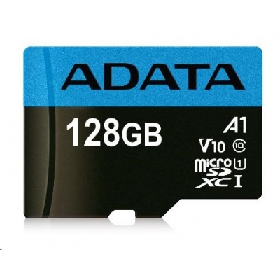 ADATA MicroSDXC karta 128GB Premier UHS-I Class 10 + adaptér