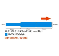 Niimbot štítky na kabely RXL 12,5x109mm 60ks Blue pro D11 a D110