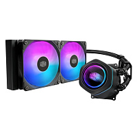 Cooler Master vodní chladič MasterLiquid Core Nex Digital 240 Black ARGB, 2x 120mm, ARGB, LGA1851, AM5, Černá