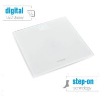 BAZAR - Orava osobní digitální váha, do 180 kg, LED displej, automatické zapnutí dotykem chodidla - Poškozený obal (Komp