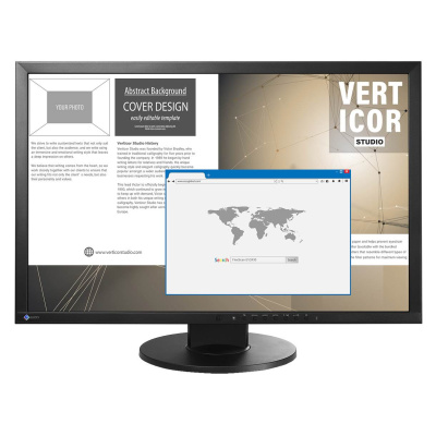 EIZO MT 24" EV2430-BK FlexScan, IPS, 1920x1200, 300nit, 1000:1, 14ms, DVI-D, D-sub, DisplayPort, USB, Repro, Černý