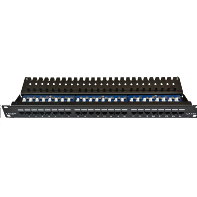 19" Patch panel LEXI-Net 24port, CAT5E UTP horní zářez