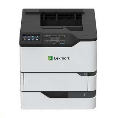 LEXMARK ČB tiskárna MS822de A4, 52ppm, 512MB, duplex, USB 2.0, LAN
