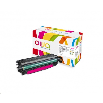 OWA Armor toner pro HP Color Laserjet CP3525, 7000 Stran, CE253A, červená/magenta