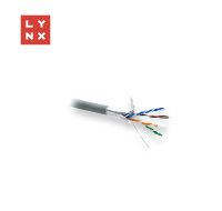LYNX FTP kabel, Cat6, LSZH, celoměděný, vnitřní, šedý, box 305m