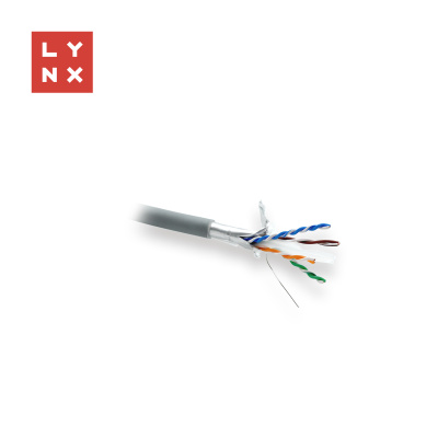 LYNX FTP kabel, Cat6, LSZH, celoměděný, vnitřní, šedý, box 305m