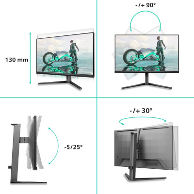 Philips MT 27" 27M2N3800A - 3840x2160,Fast IPS,160Hz,2xHDMI,1xDP,USBhub,Repro,Pivot