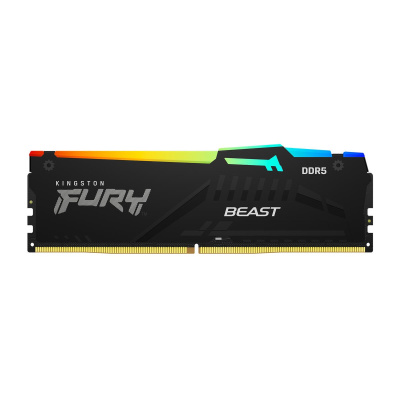 KINGSTON DIMM DDR5 32GB 6000MT/s CL30 Non-ECC FURY Beast RGB EXPO, Černá