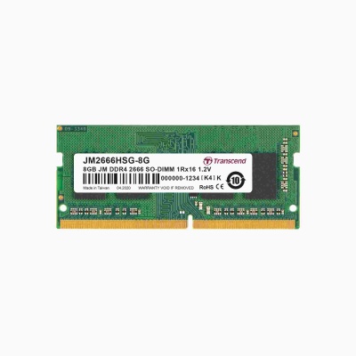 TRANSCEND SODIMM DDR4 8GB 2666MHz 1Rx16 1Gx16 CL19 1.2V