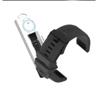 RhinoTech řemínek pro Garmin QuickFit sportovní silikonový 26mm černý