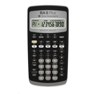 TEXAS Instrument kalkulačka - TI-BAII PLUS Vědecký kalkulátor