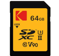 Kodak paměťová SD karta 64GB UHS-II U3 V90 Ultra Pro