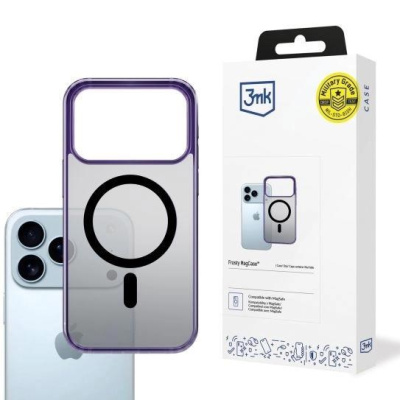 3mk ochranný kryt Frosty MagCase Purple pro Apple iPhone 17 Pro