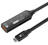 PremiumCord USB 3.2 Gen 2 repeater a prodlužovací kabel C-Male-A-Female, 10Gbps Aluminium 5m