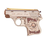 RoboTime 3D dřevěná skládačka Mini pistole Justice Guard