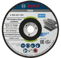 Bosch hrubovací kotouč PRO Stainless Steel and Metal, 76 × 4 × 10 mm